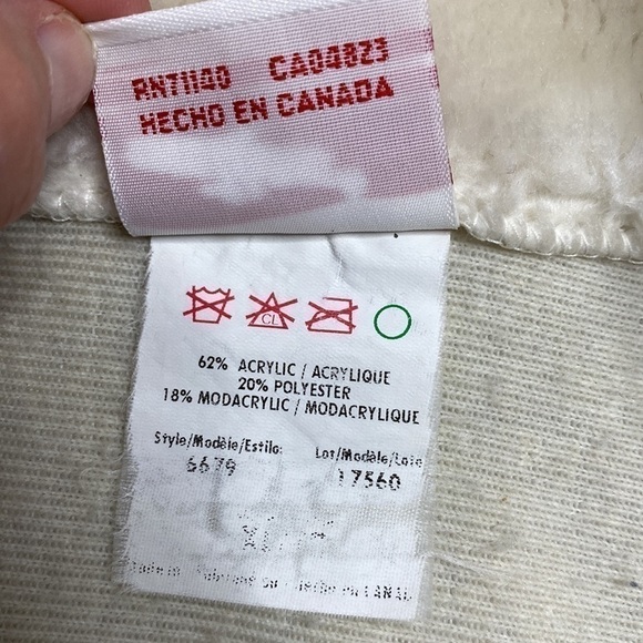 Vintage Milton Funwear Full Zip Feather Southwestern Cream Beige Jacket Size XL - Picture 7 of 9